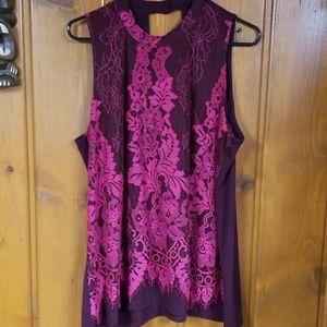 Maurices Lace and knit top